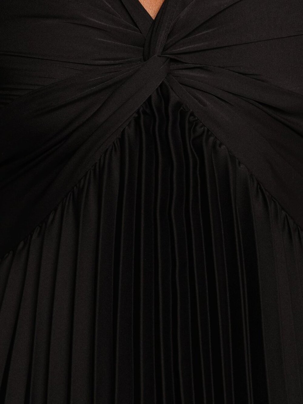 Petal & Pup Nova Black Pleated Midi Dress L - Picture 2 of 8